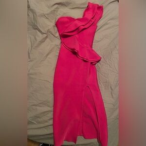 Hervé léger pink dress